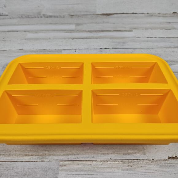 BANGP 1-Cup Silicone Freezing Tray With Lid Soup Portion Freezer Molds - Picture 5 of 8